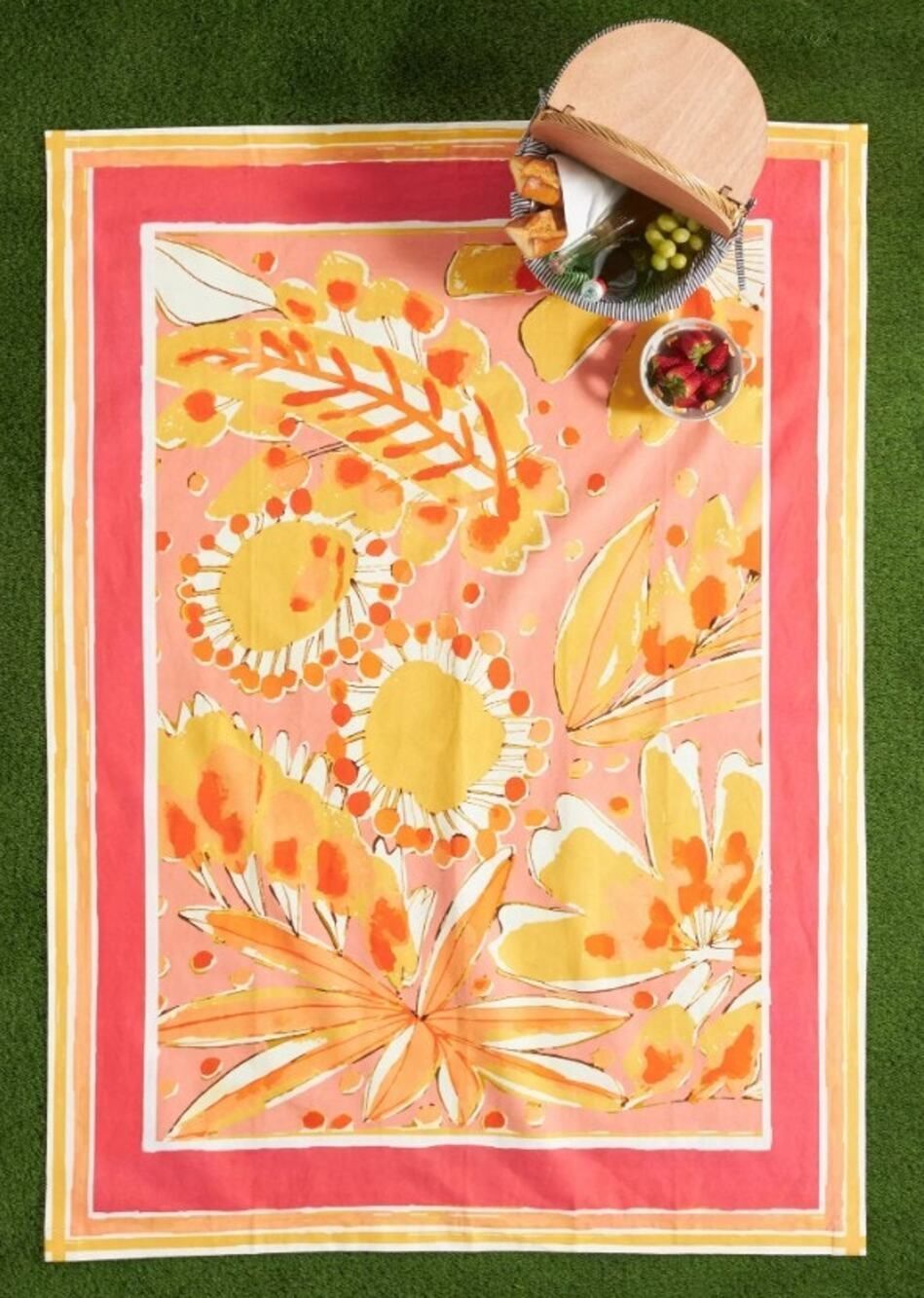Vera for Anthropologie Perennial Picnic Blanket